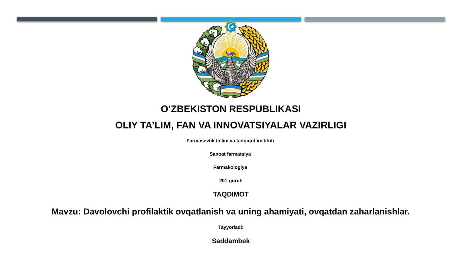 Davolovchi profilaktik ovqatlanish va uning ahamiyati