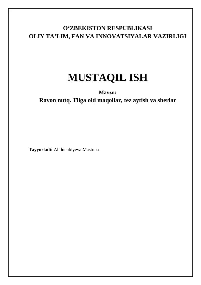 Nutqni O'stirish: Usullar va Ta'sir