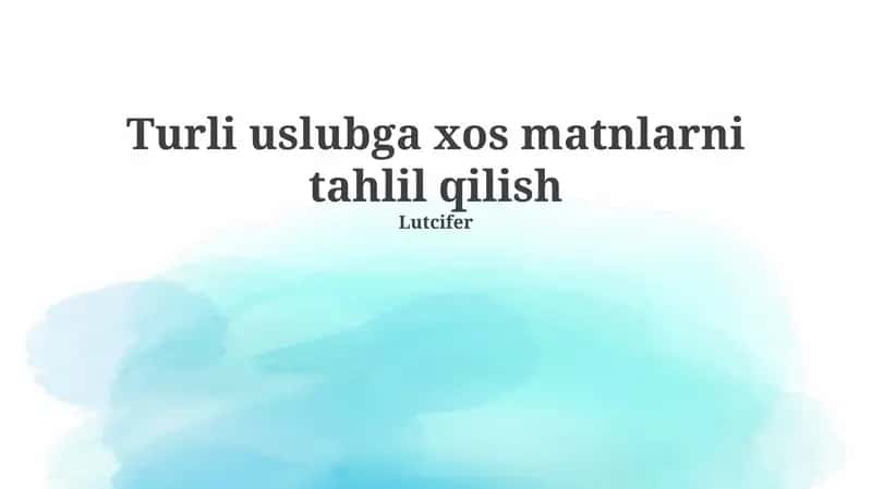 Ilmiy matnlarning o'ziga xos xususiyatlari