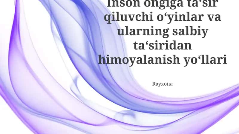 Sog'lom o'yinlar uchun strategiya