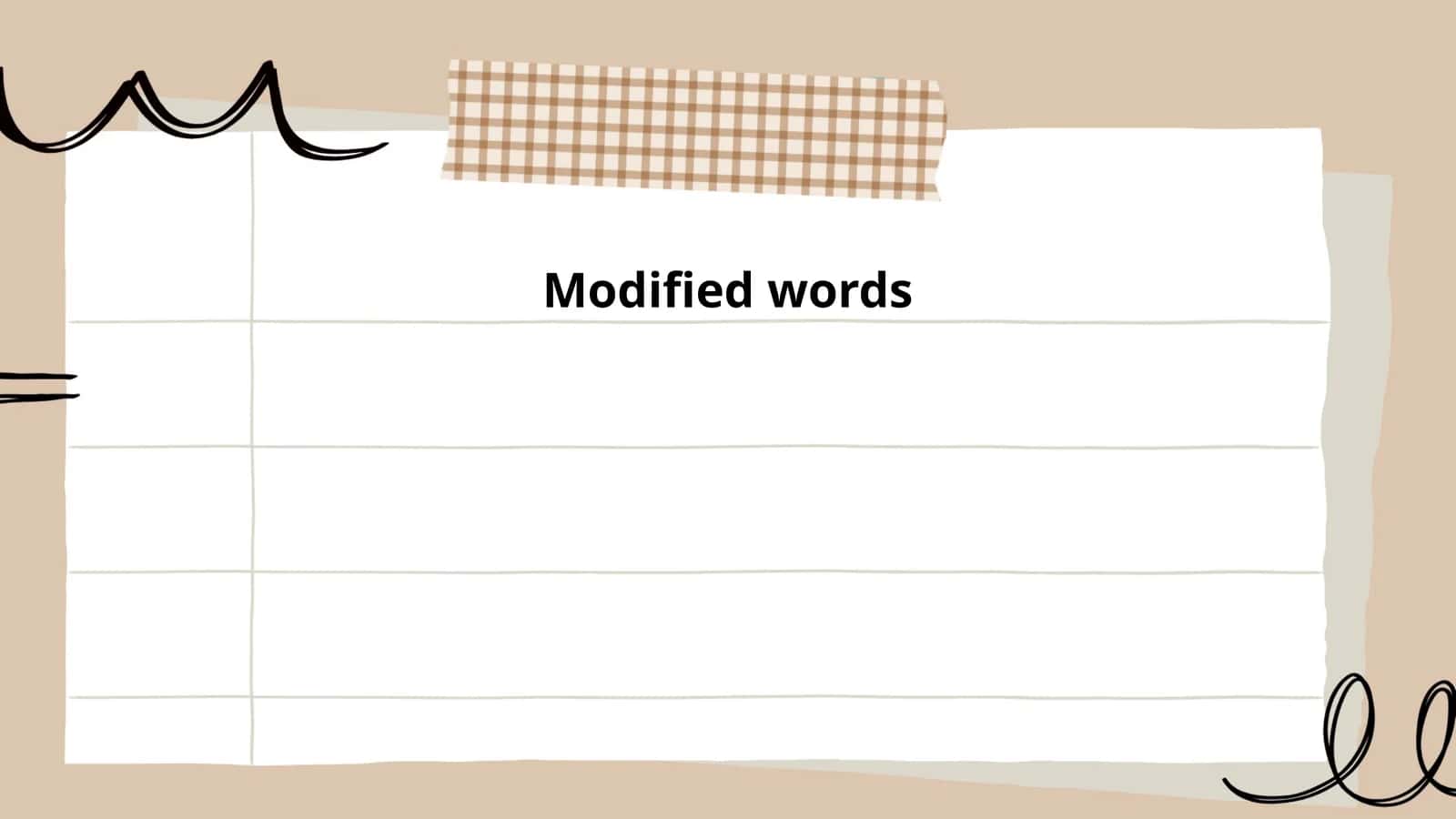 Adjectives