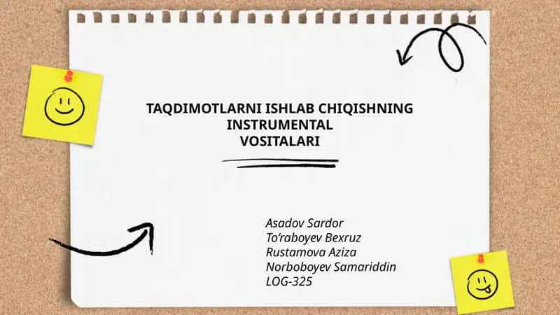 TAQDIMOTLARNI ISHLAB CHIQISHNING INSTRUMENTAL VOSITALARI