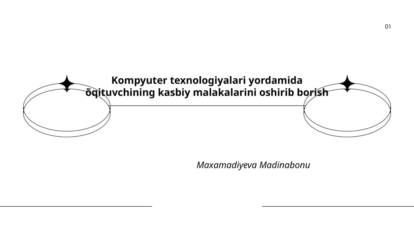 Kompyuter texnologiyalari yordamida õqituvchining kasbiy malakalarini oshirib borish