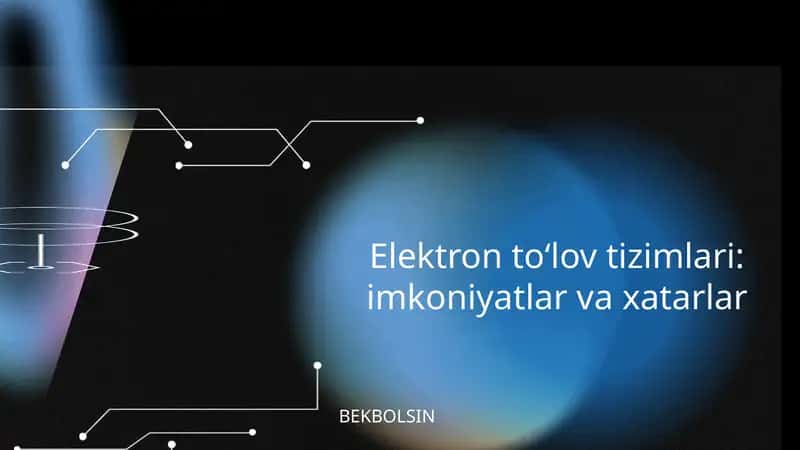 Elektron to‘lov tizimlari