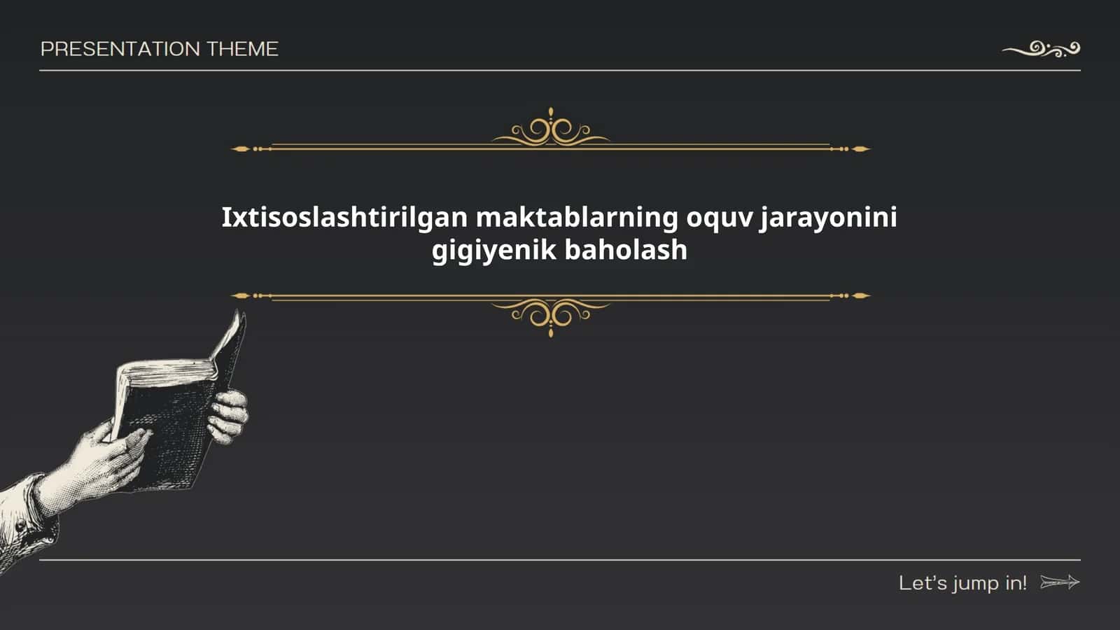 Ixtisoslashtirilgan maktablarning oquv jarayonini gigiyenik baholash