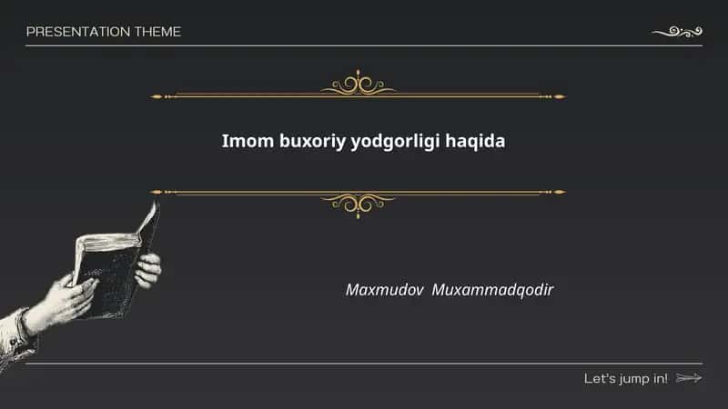 Imom buxoriy yodgorligi haqida