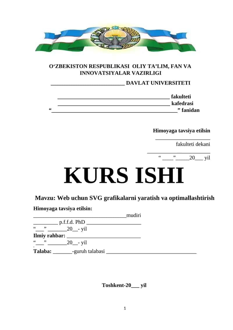 Web uchun SVG grafikalarni yaratish va optimallashtirish