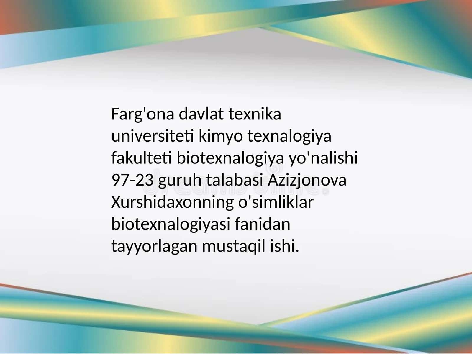 O'simliklarda organogenez jarayoni va uni boshqarish omillari