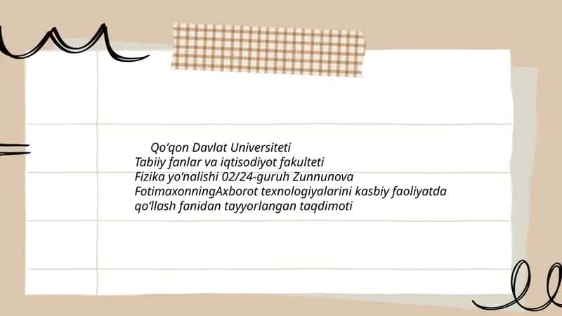 Zamonaviy kompyuterlar va ularning turlari