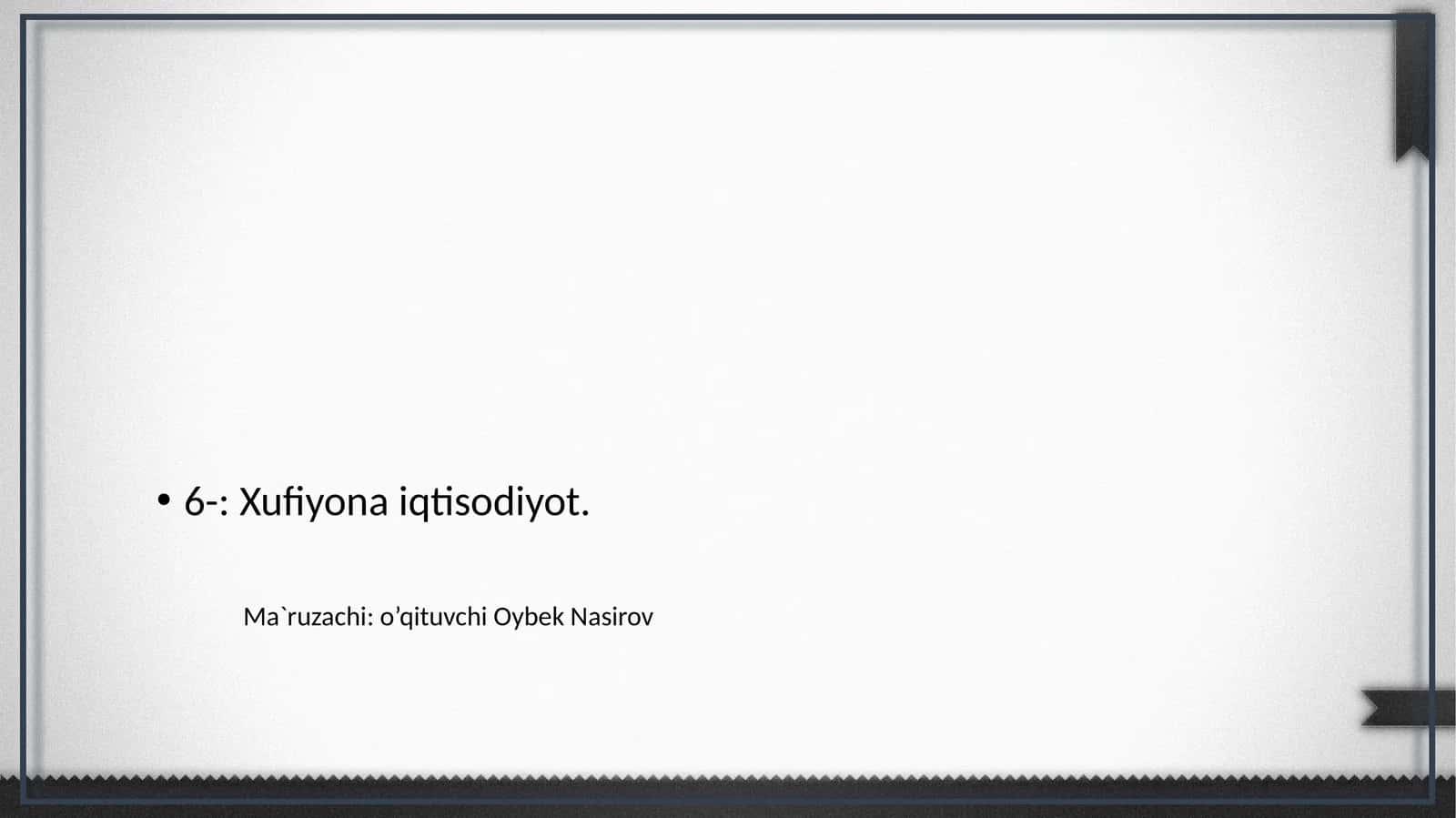 Xufiyona iqtisodiyot