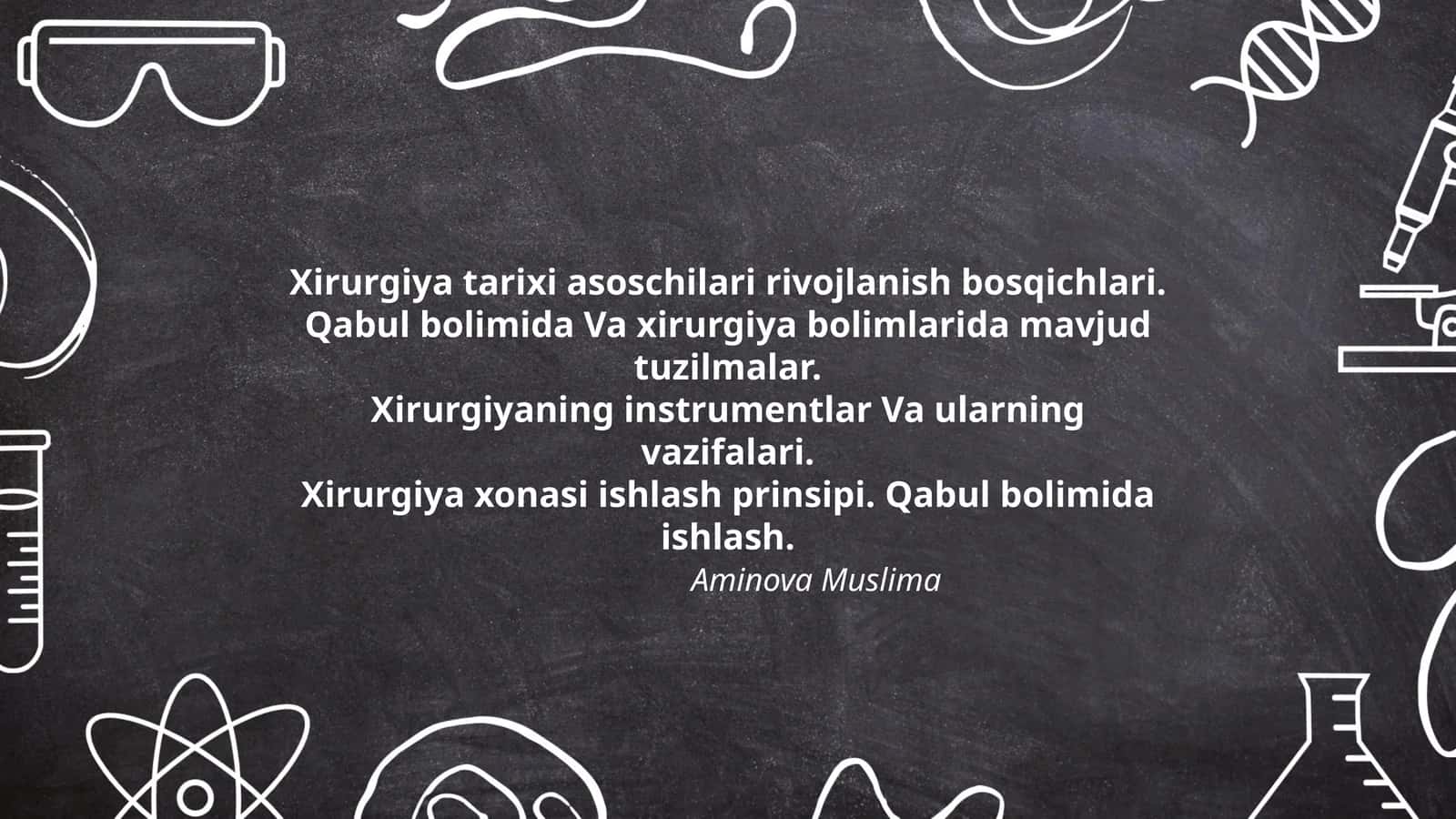 Xirurgiya tarixi asoschilari rivojlanish bosqichlari