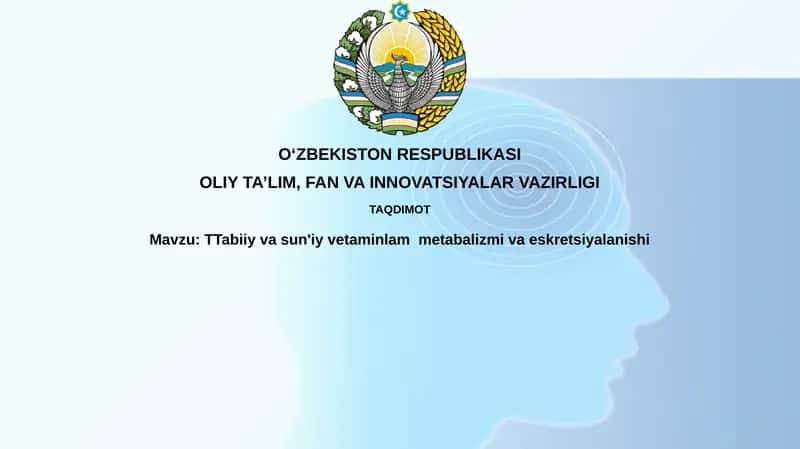 Tabiiy va sun'iy vitaminlar