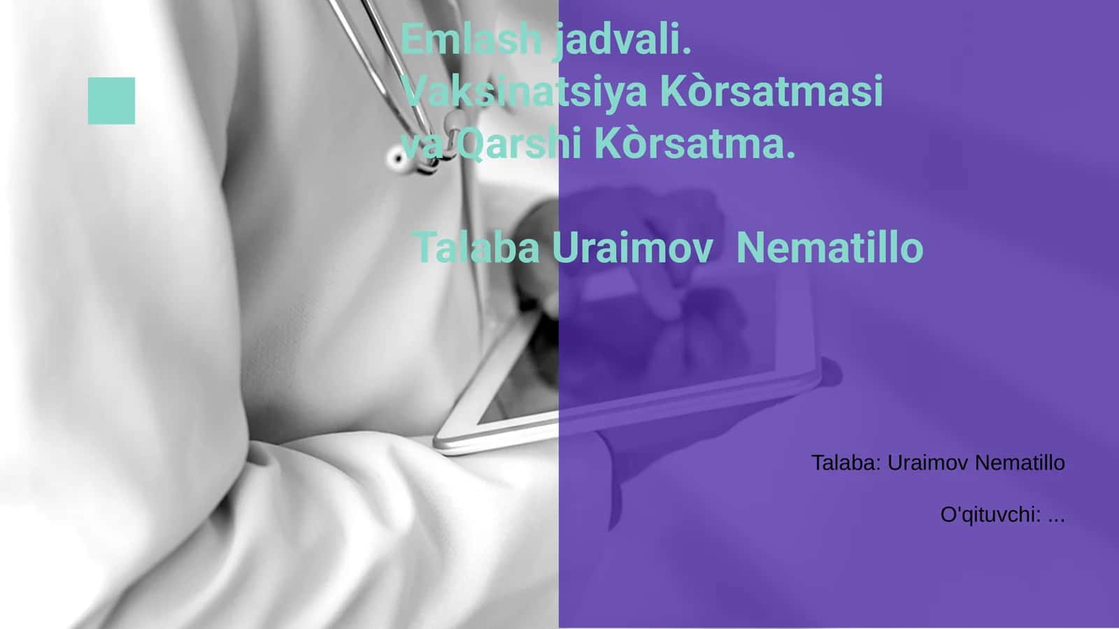 Emlash jadvali, Vaksinatsiya Kòrsatmasi va Qarshi Kòrsatma