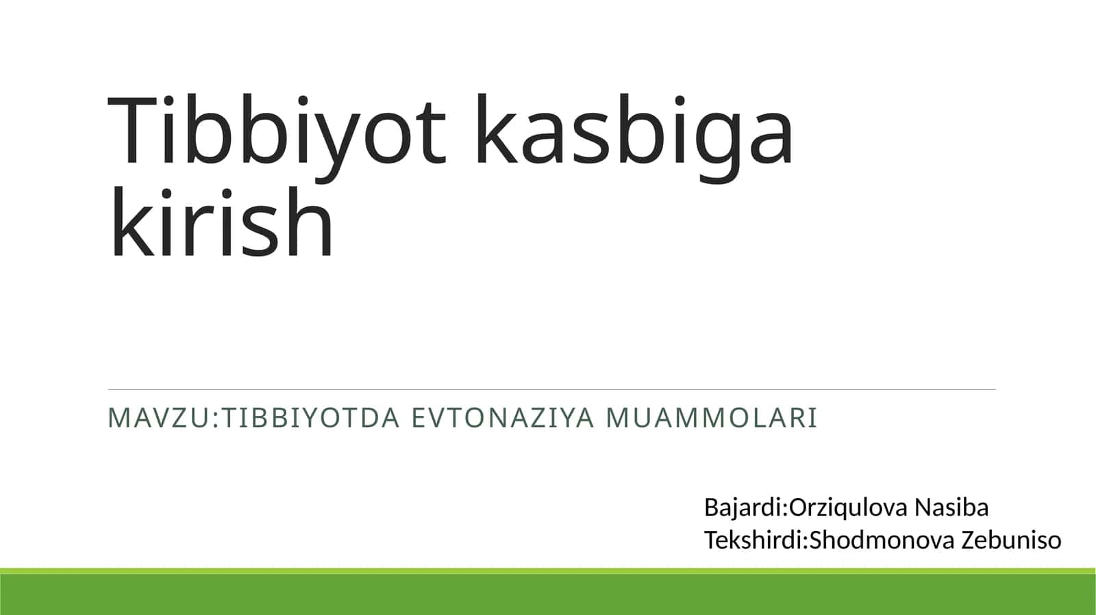 tibbiyotda evtanaziya muammolari
