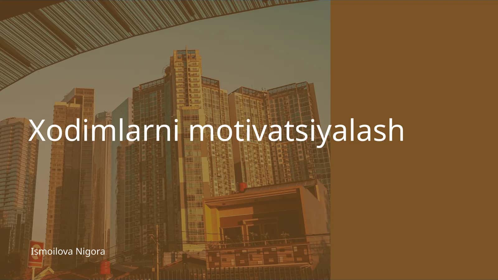 Xodimlarni motivatsiyalash
