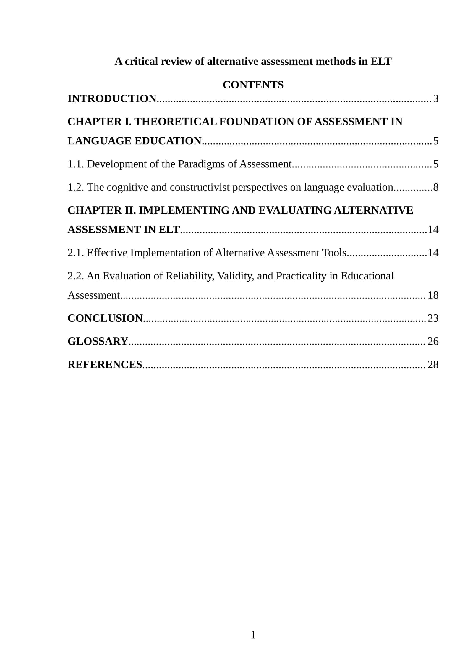A critical review of alternative assessment methods in ELT