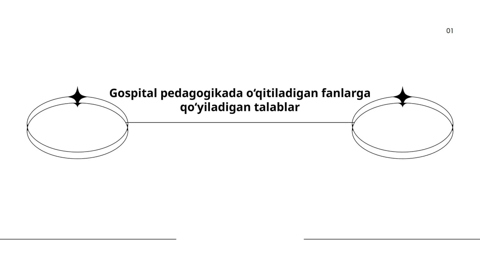 Gospital pedagogikada o‘qitiladigan fanlarga qo‘yiladigan talablar