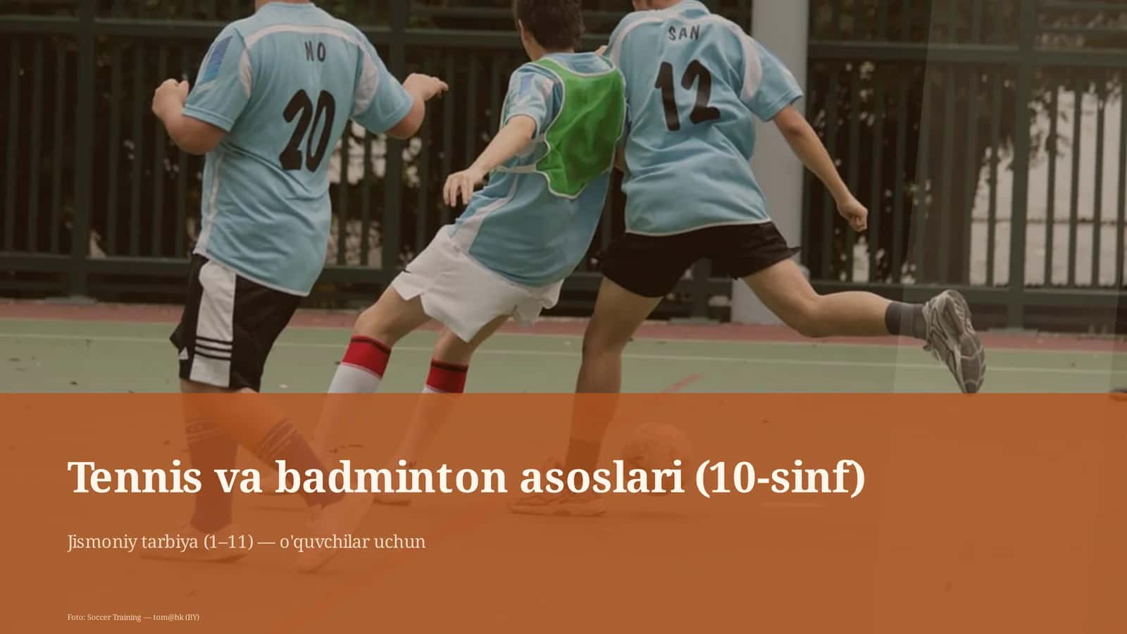 Tennis va badminton asoslari (10-sinf)
