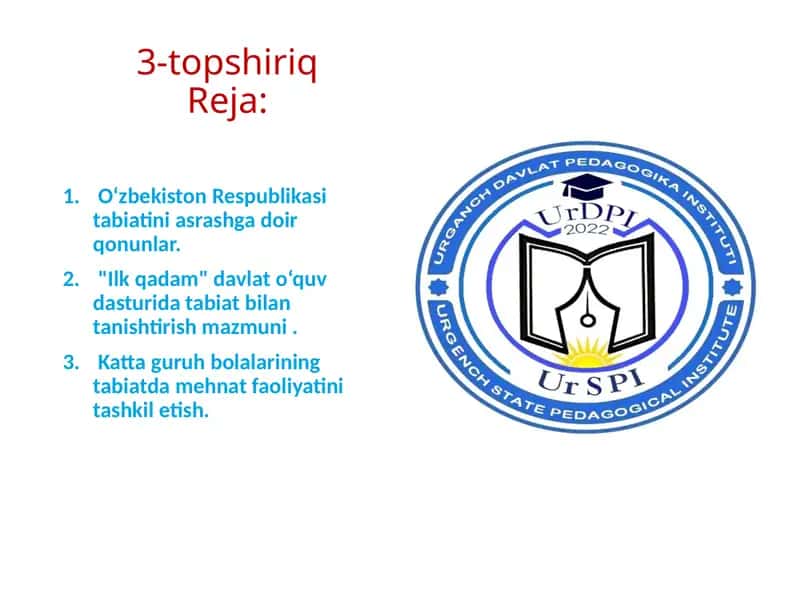 Bolalarni tabiat bilan tanishtirish