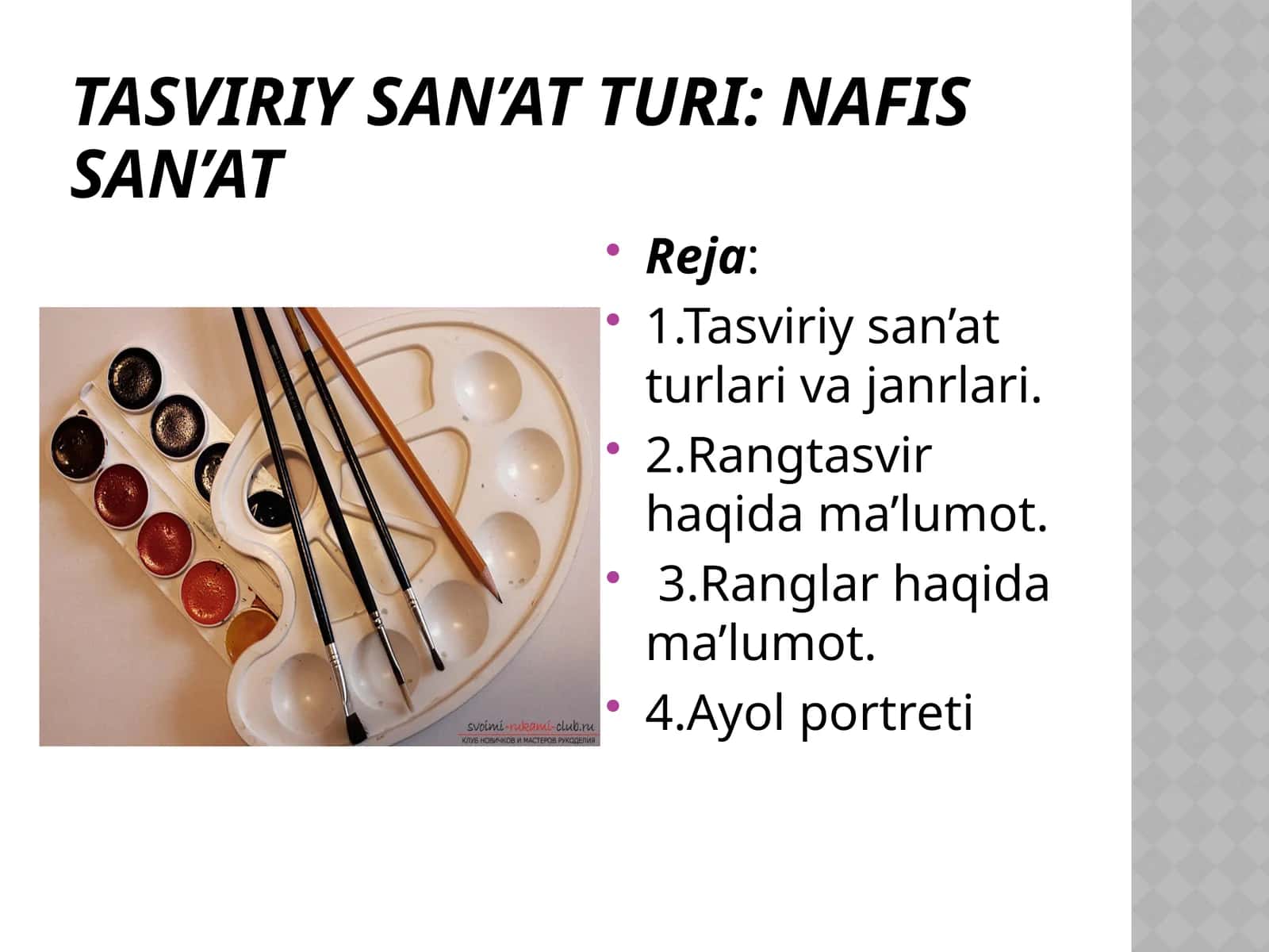 Tasviriy san’at turi: Nafis san’at.pptx