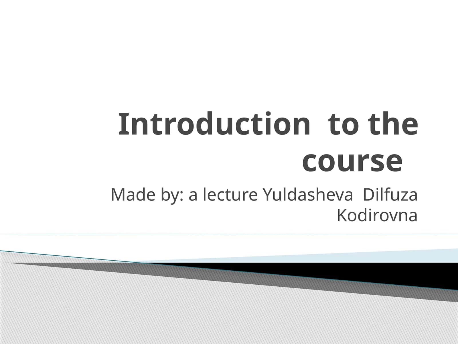 Introduction to Germanic Philology