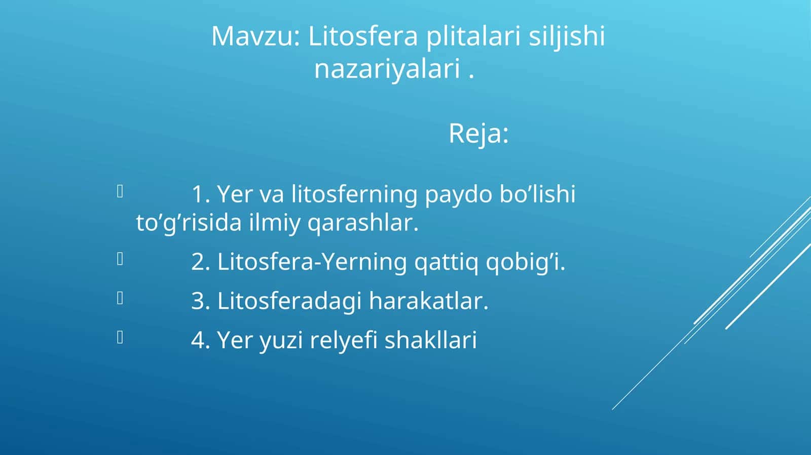 Litosfera plitalari siljishi nazariyalari