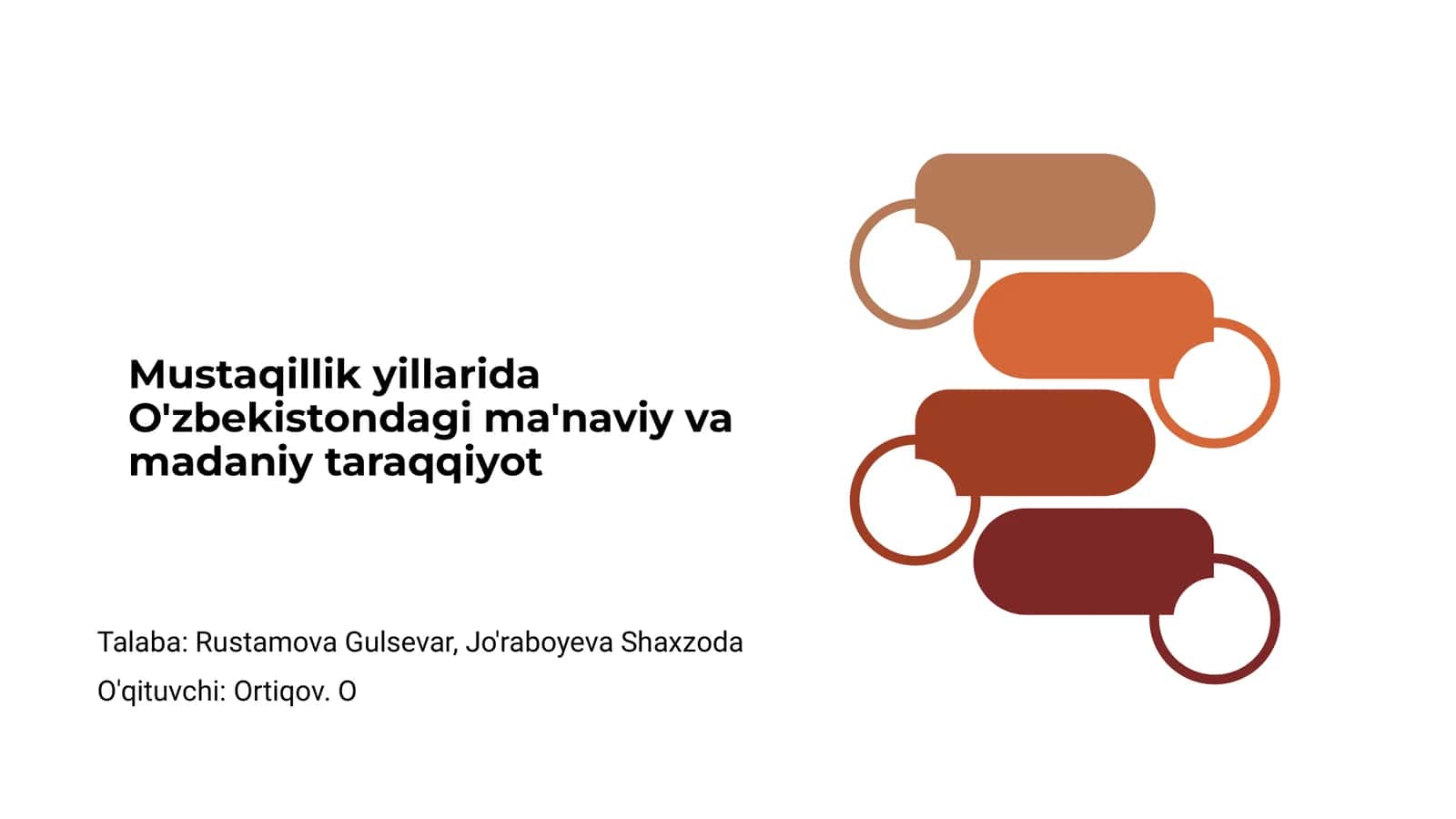 Mustaqillik yillarida O'zbekistondagi ma'naviy va madaniy taraqqiyot