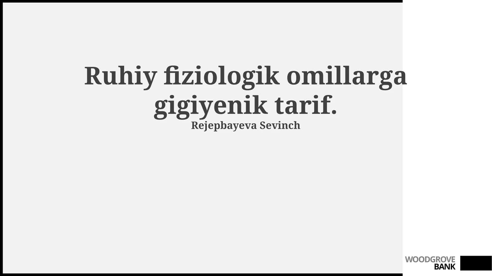 Gigiyenik Tarif