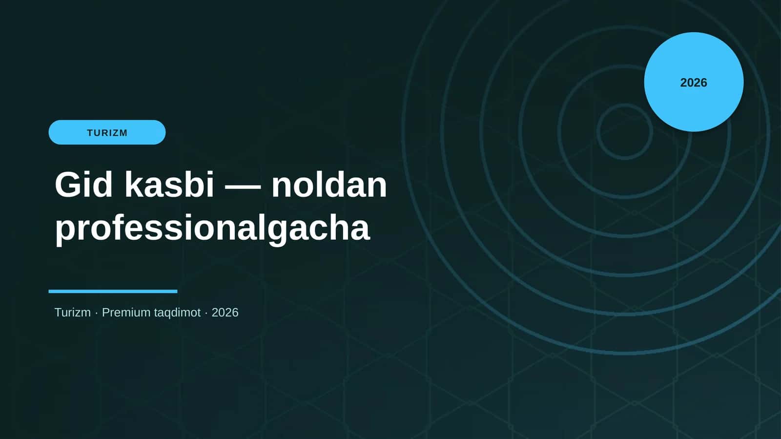 Gid kasbi — noldan professionalgacha