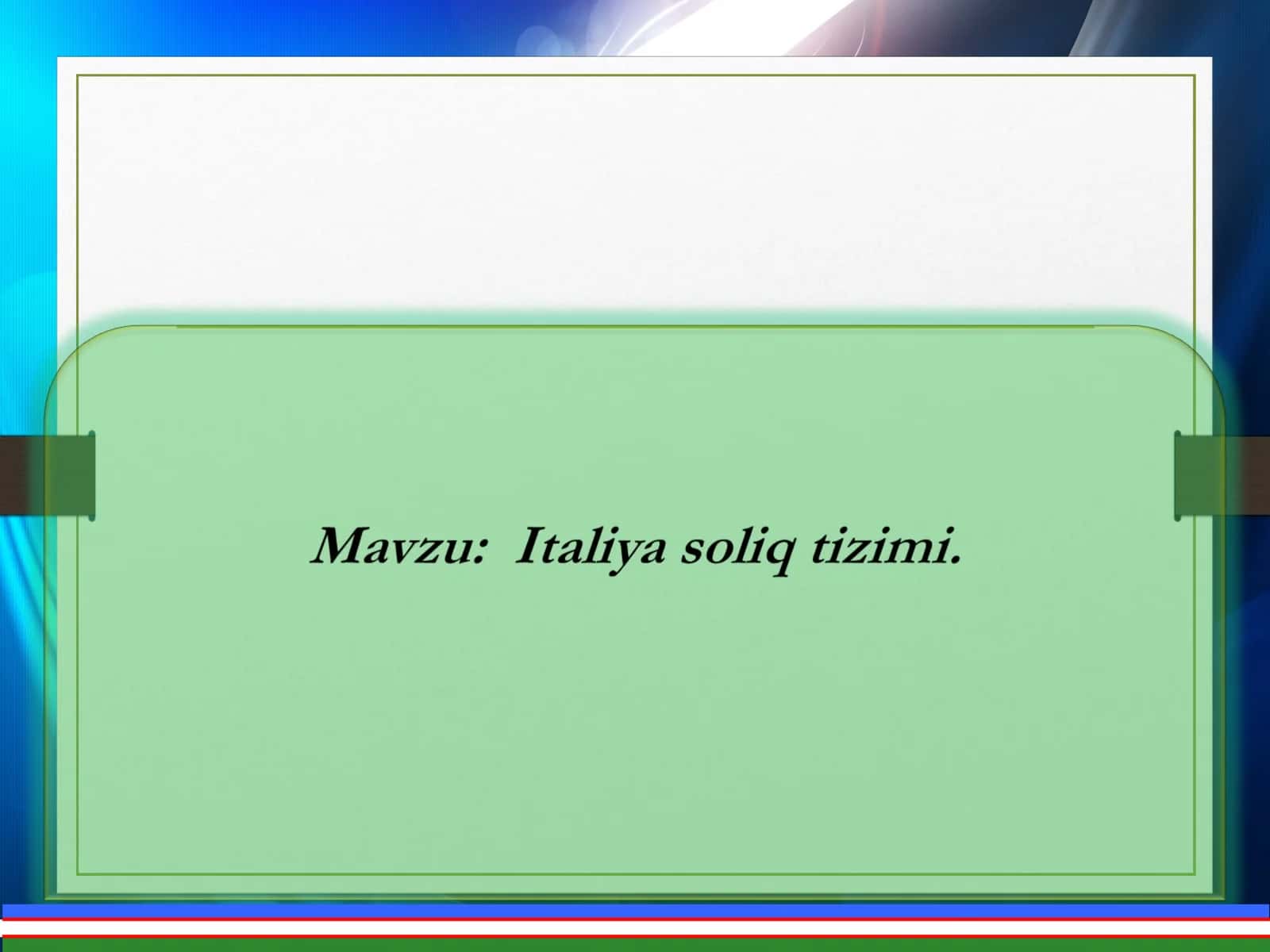 Italiya davlati haqida