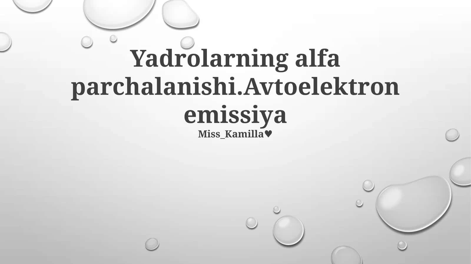 Yadro Alfa Parchalana