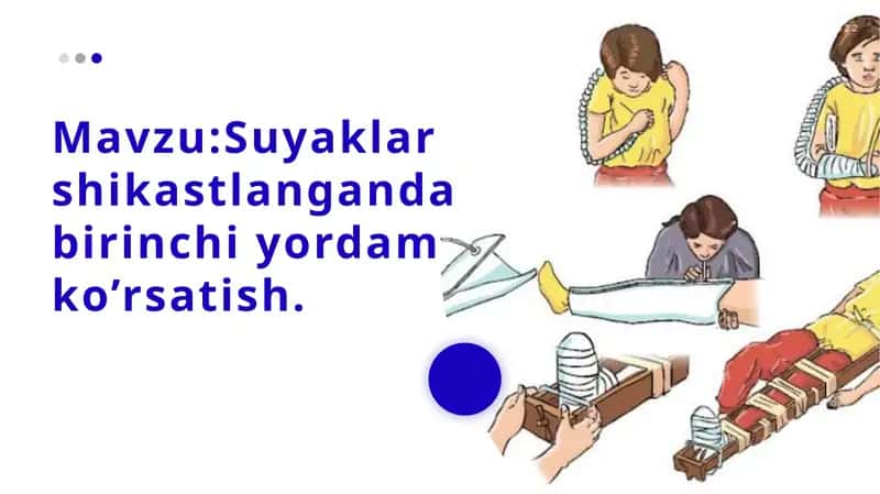 Suyaklar shikastlanganda birinchi yordam ko’rsatish