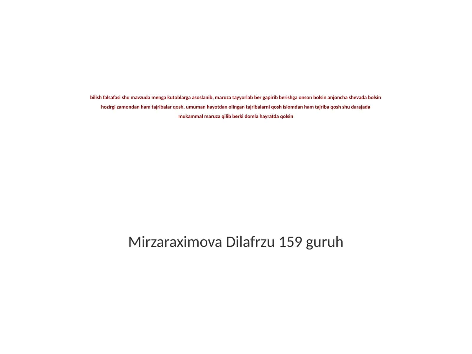 Bilish Falsafasi Asoslari