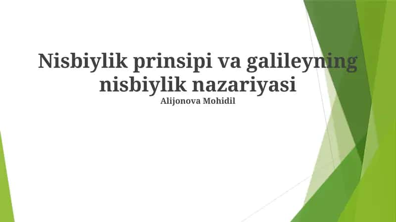 Maxsus nisbiylik nazariyasi