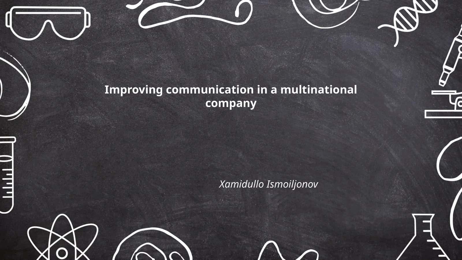 Improving communication in a multinational company