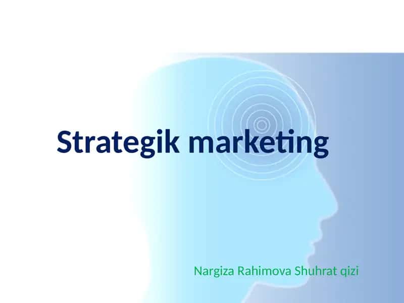 Strategik marketing