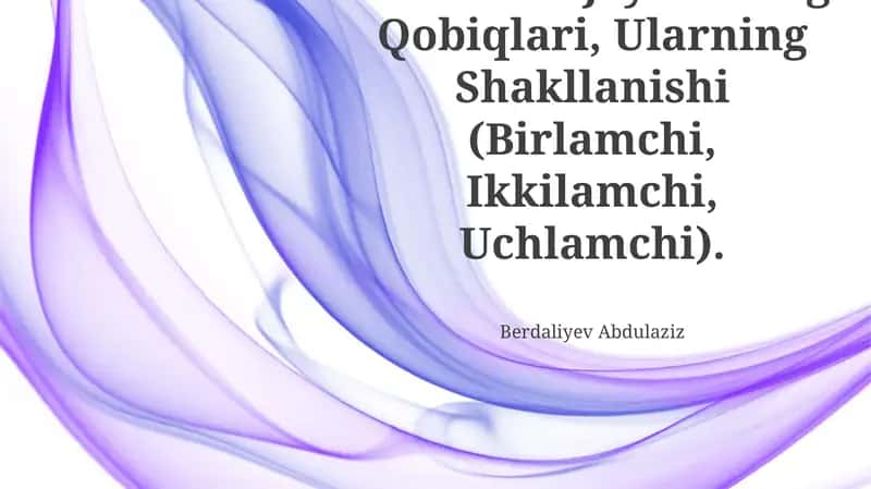 Tuxum Xujayrasining Qobiqlari, Ularning Shakllanishi (Birlamchi, Ikkilamchi, Uchlamchi)