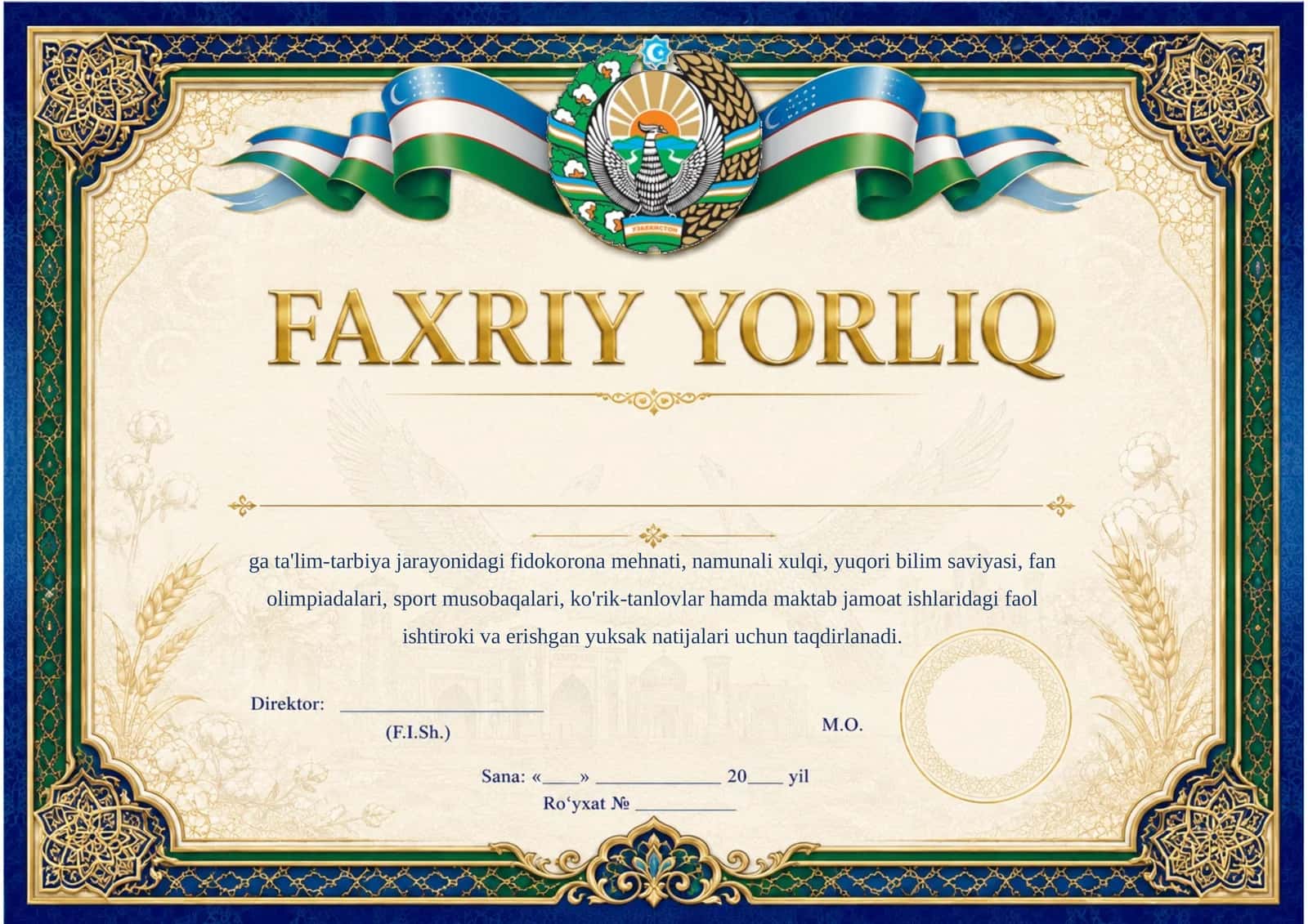 FAXRIY YORLIQ