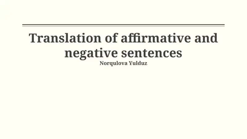 Case Studies in Translation