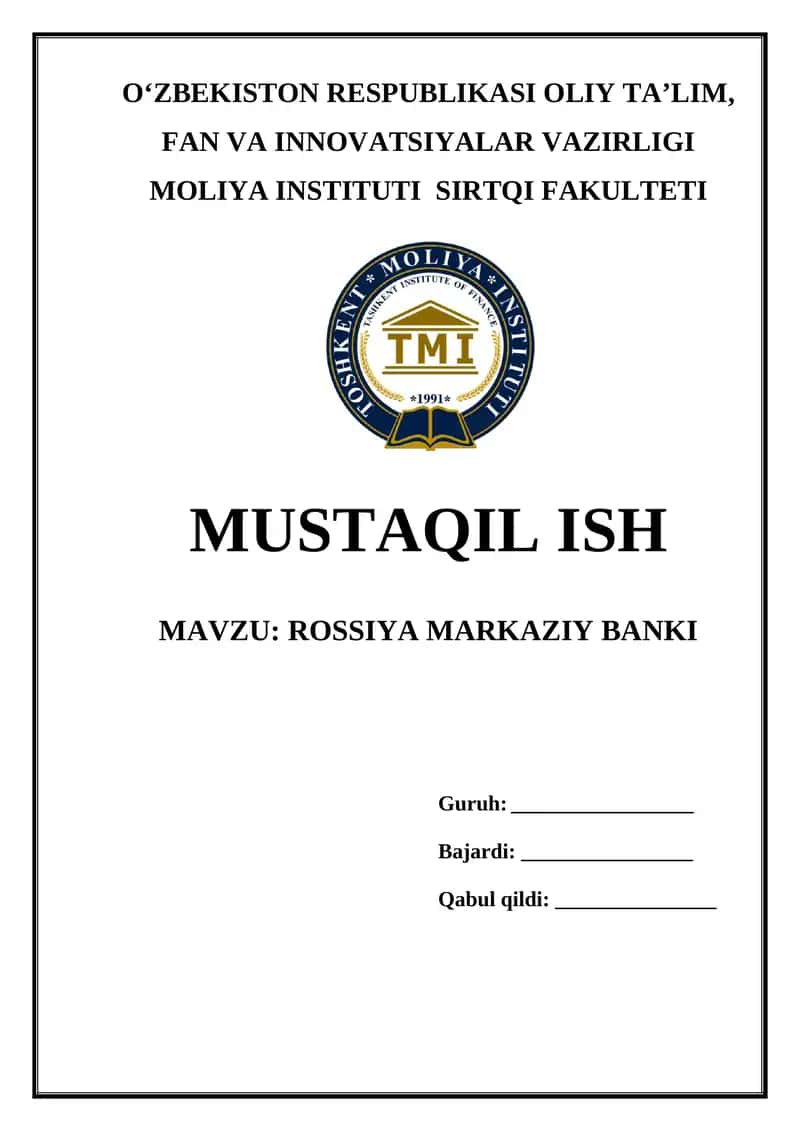 ROSSIYA MARKAZIY BANKI