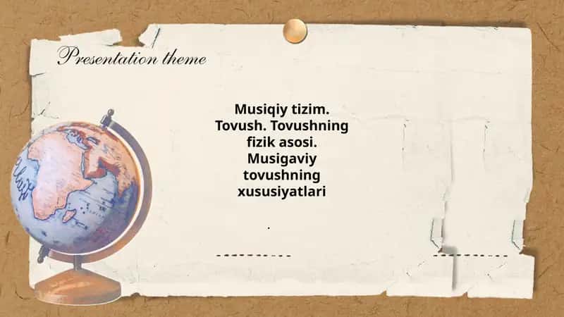 Tovushning fizik ta'rifi va asosiy xususiyatlari
