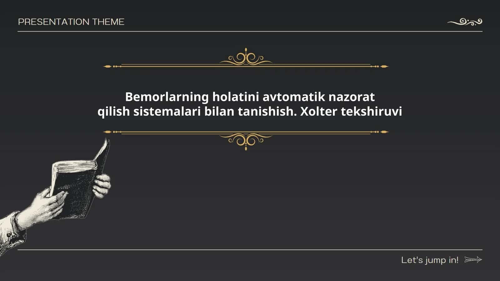 Bemorlarning holatini avtomatik nazorat qilish sistemalari bilan tanishish. Xolter tekshiruvi