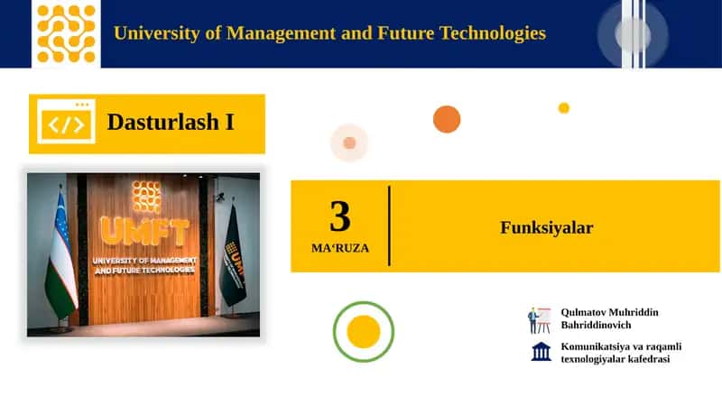 University of Management and Future Technologies