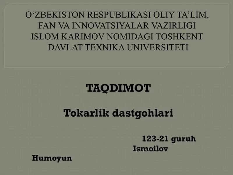 Tokarlik dastgohlari