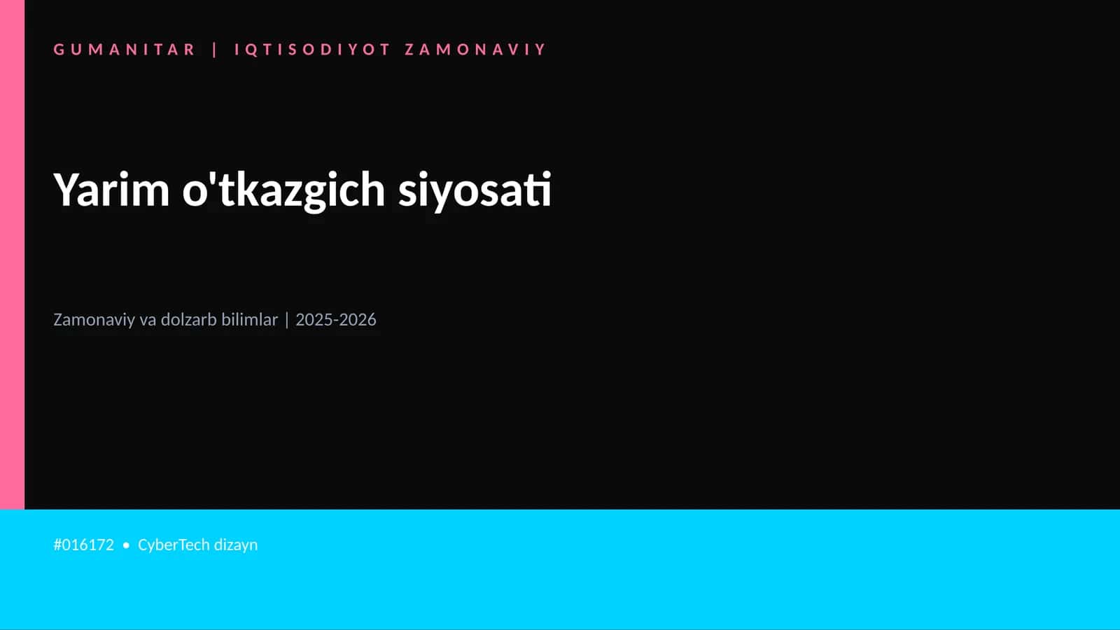 Yarim o'tkazgich siyosati