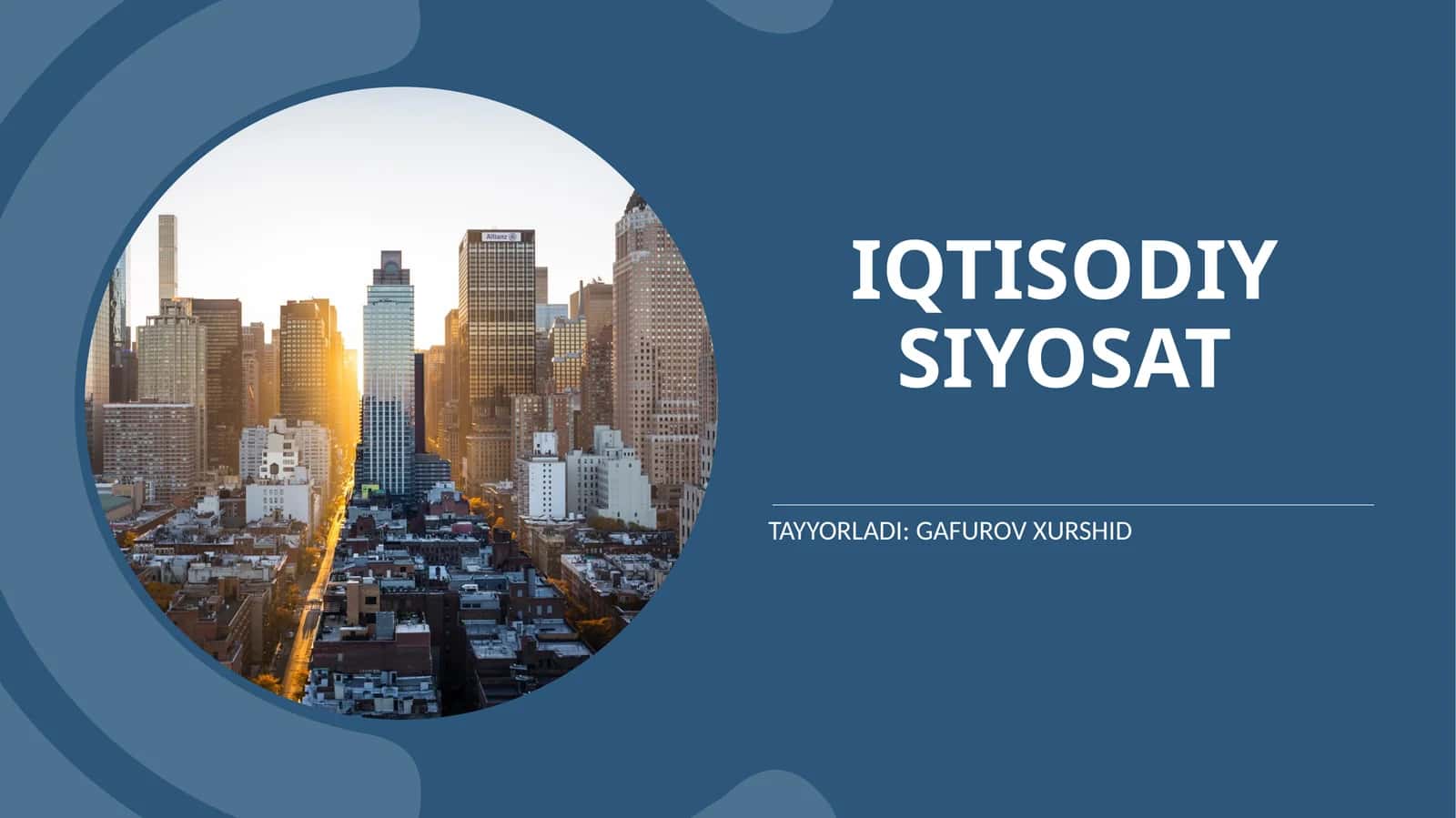 Iqtisodiy siyosat