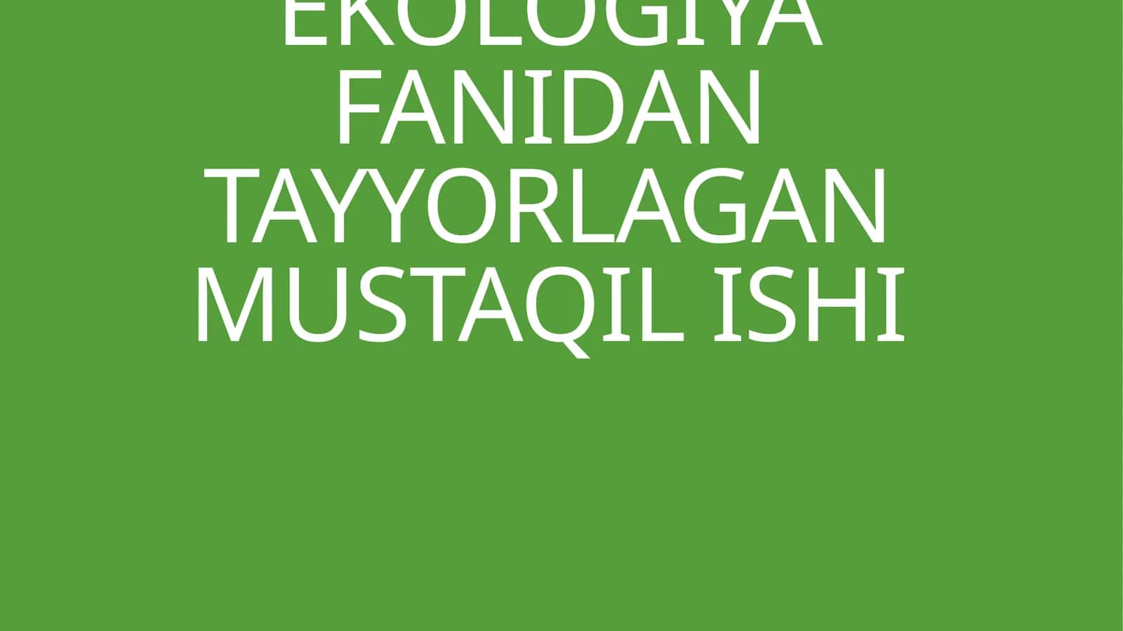 DAVLATISHLAB CHIQARISH TEXNOLOGIYALARI