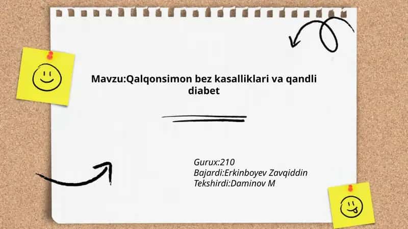 Qalqonsimon bez kasalliklari va qandli diabet