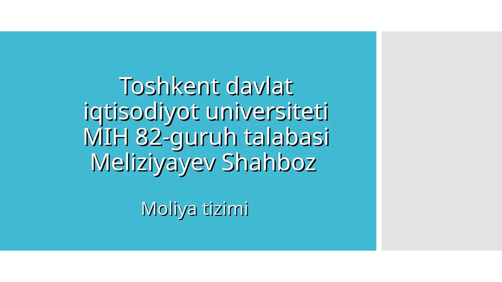 Moliya tizimi