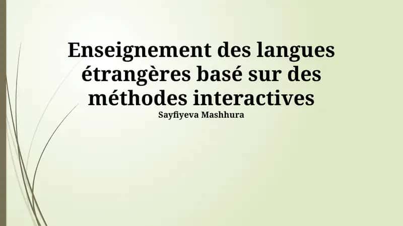 Méthodes Interactives
